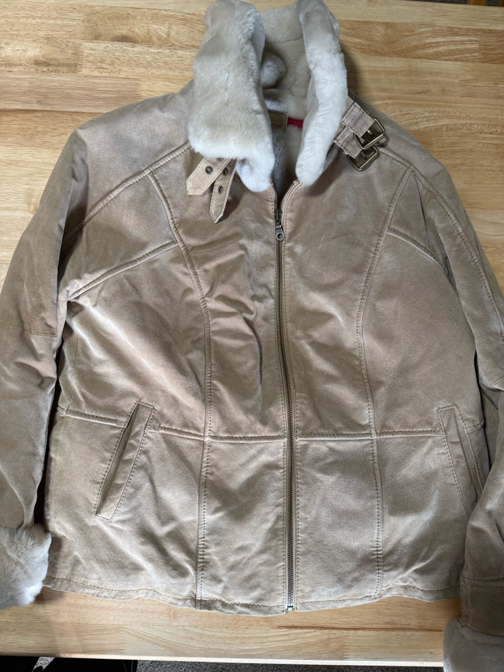 Wilsons Leather Genuine Leather Shearling Coat Women’s Large